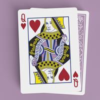 Black Roses Lavender (Marked) Edition Playing Cards
