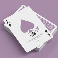 Black Roses Lavender (Marked) Edition Playing Cards