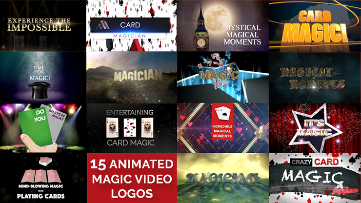 15 Magic Video Logos for Magicians by Wolfgang Riebe mixed media DOWNLOAD