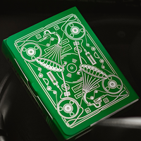 Soundboards V4 Green Edition Playing Cards by Riffle Shuffle