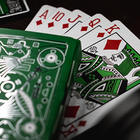 Soundboards V4 Green Edition Playing Cards by Riffle Shuffle