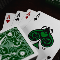 Soundboards V4 Green Edition Playing Cards by Riffle Shuffle