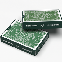 BLACK ROSES IMMERGRÜN Playing Cards