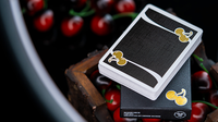 Cherry Casino House Deck (Monte Carlo Black and Gold) Playing Cards by Pure Imagination Projects
