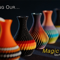 The American Prayer Vase Genie Bottle BLACK MAMBA by Big Guy's Magic- Trick