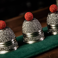 Artisan Engraved Cups and Balls in Display Box by TCC - Trick