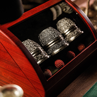 Artisan Engraved Cups and Balls in Display Box by TCC - Trick