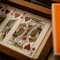 Lounge Edition in Hangar (Orange) with Limited Back by Jetsetter Playing Cards