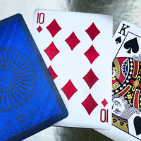 Tally Ho Blue (Circle) MetalLuxe Playing Cards by US Playing Cards