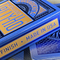 Tally Ho Blue (Circle) MetalLuxe Playing Cards by US Playing Cards