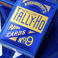 Tally Ho Blue (Circle) MetalLuxe Playing Cards by US Playing Cards