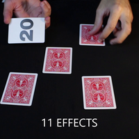 Bicycle Special NUMBERS Red Playing Cards (plus 11 Online Effects)