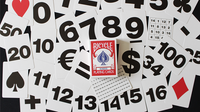 Bicycle Special NUMBERS Red Playing Cards (plus 11 Online Effects)
