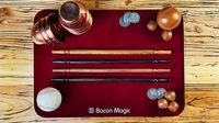 Wooden wand PRO (Bold Brown) by Harry He & Bacon Magic - Trick
