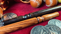 Wooden wand PRO (Bold Brown) by Harry He & Bacon Magic - Trick
