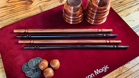 Wooden wand PRO (Bold Brown) by Harry He & Bacon Magic - Trick
