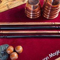 Wooden wand PRO (Bold Brown) by Harry He & Bacon Magic - Trick