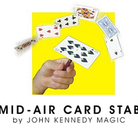 Mid-Air Card Stab (Gimmicks and Online Instructions) by John Kennedy Magic - Trick