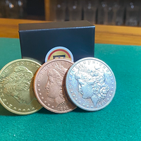 Follow the Silver Morgan Replica (Gimmicks and Online Instructions) by Tango - Trick