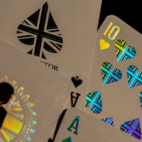 London Diffractor Double Metal Playing Card Set