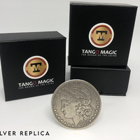 Replica Morgan Steel Coin (Gimmicks and Online Instructions RP011) by Tango Magic - Trick