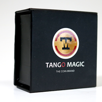 Replica Golden Morgan Hopping Half (Gimmicks and Online Instructions) by Tango Magic - Trick