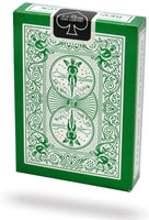 Green Deck Playing Cards (Bicycle) by Magic Makers
