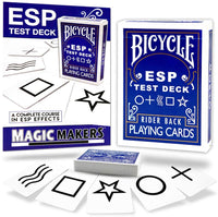 ESP Test Deck (Blue, Bicycle Rider Back) by Magic Makers
