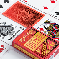 Tally-Ho Red (Circle) MetalLuxe Playing Cards by US Playing Cards