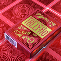 Tally-Ho Red (Circle) MetalLuxe Playing Cards by US Playing Cards