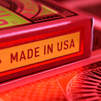 Tally-Ho Red (Circle) MetalLuxe Playing Cards by US Playing Cards