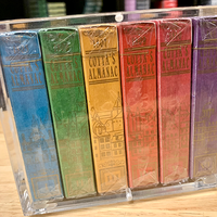 Gilded Cotta 6 Deck Set (w/ Case & Matching Tuck Seal Numbers) Playing Cards