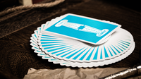 Jerry's Nugget (Icey Blue) Marked Monotone Playing Cards
