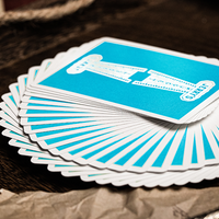 Jerry's Nugget (Icey Blue) Marked Monotone Playing Cards