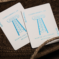 Jerry's Nugget (Icey Blue) Marked Monotone Playing Cards