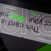 Grid Series Four- Typographic Playing Cards