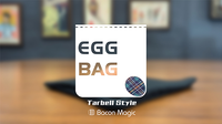 EGG BAG BLUE PLAID by Bacon Magic - Trick
