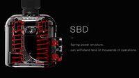 Hanson Chien Presents SBD (Sponge Ball Dropper) by Ochiu Studio (Black Holder Series) - Trick
