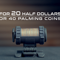 Hanson Chien Presents 20HDD (20 Half Dollar Dropper) by Ochiu Studio (Black Holder Series) - Trick