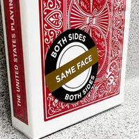 Bicycle 2 Faced Red Tuck (Mirror Deck Same on both sides) Playing Card