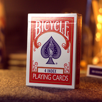 Bicycle 4 Index Blue (Gimmicks and Online Instructions)