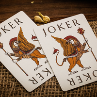 Babylon (Ruby Red) Playing Cards by Riffle Shuffle