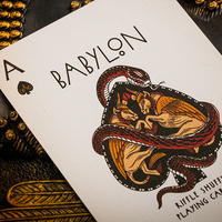 Babylon (Ruby Red) Playing Cards by Riffle Shuffle