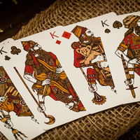 Babylon (Ruby Red) Playing Cards by Riffle Shuffle