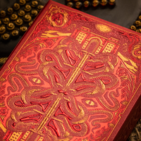 Babylon (Ruby Red) Playing Cards by Riffle Shuffle