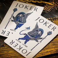 Babylon (Cerulean Blue) Playing Cards by Riffle Shuffle