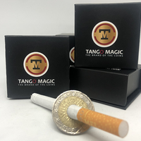 Pen or Cigarette Thru 2 Euros by Tango (E0012) - Trick