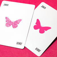 Butterfly Worker Marked Playing Cards (Pink) by Ondrej Psenicka