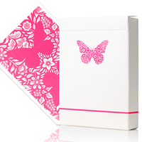 Butterfly Worker Marked Playing Cards (Pink) by Ondrej Psenicka