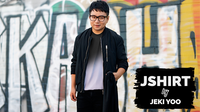 JSHIRT GRAY (Gimmicks and Online Instruction) by Jeki Yoo - Trick
